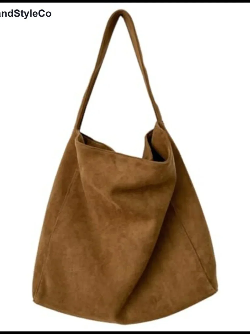 Faux Suede Slouchy Hobo Bag Crossbody Shoulder Tote Purse Handbag